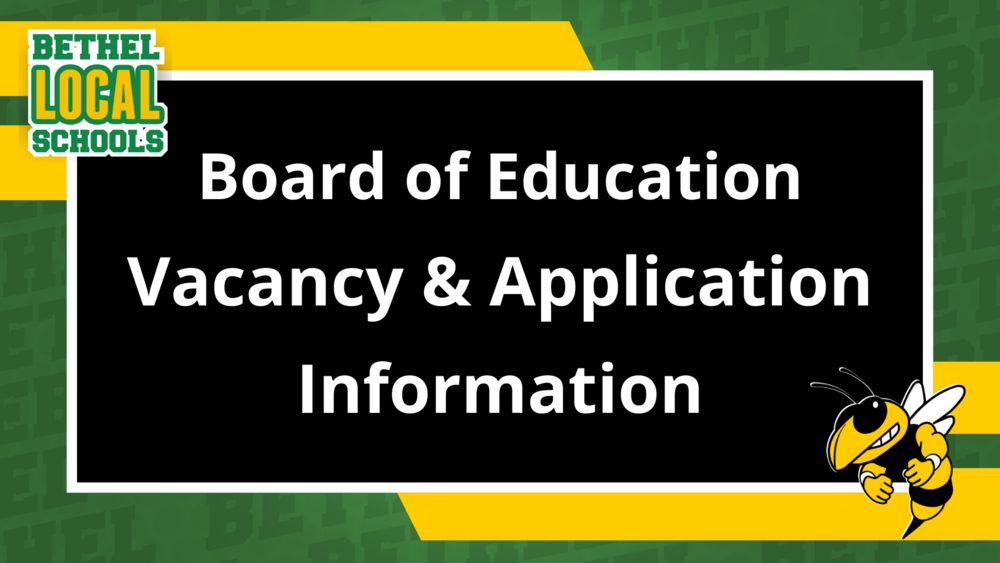 Board of Education Vacancy & Application Information
