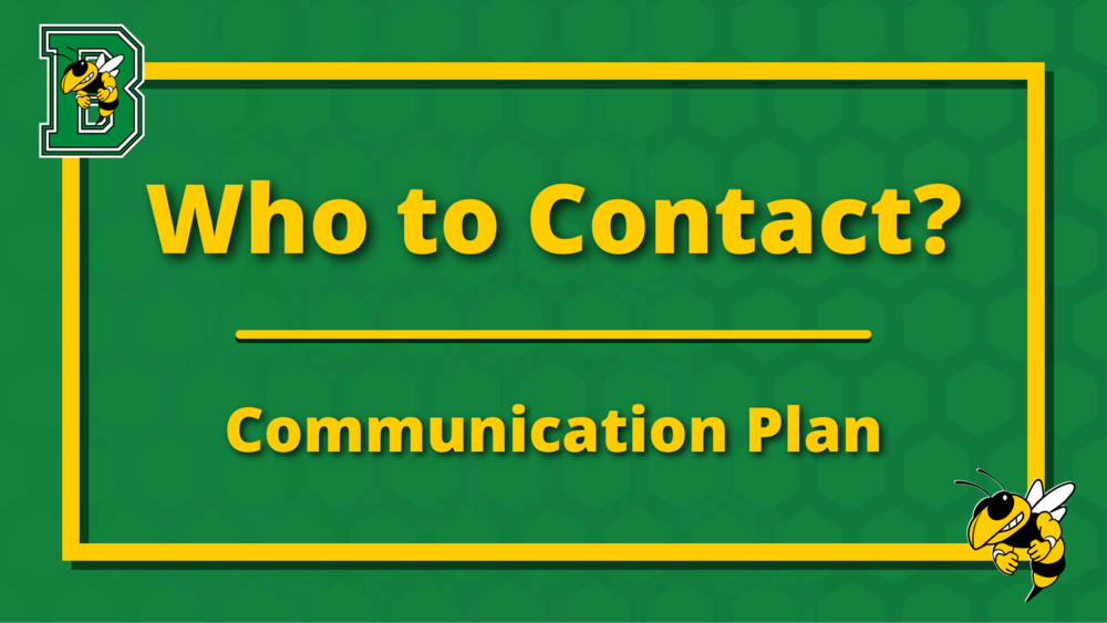 Who to Contact? | Communication Plan