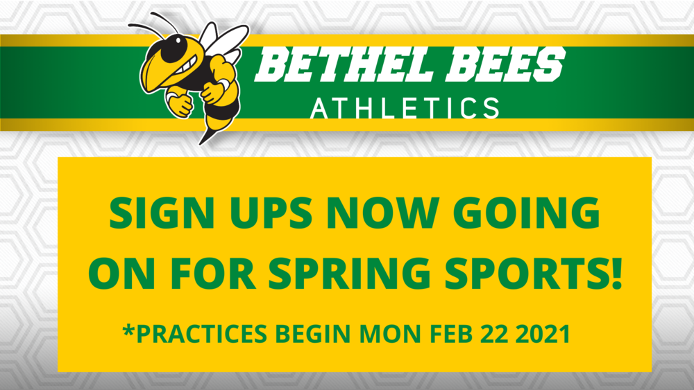 Spring Sports Starting Soon- Sign Up!
