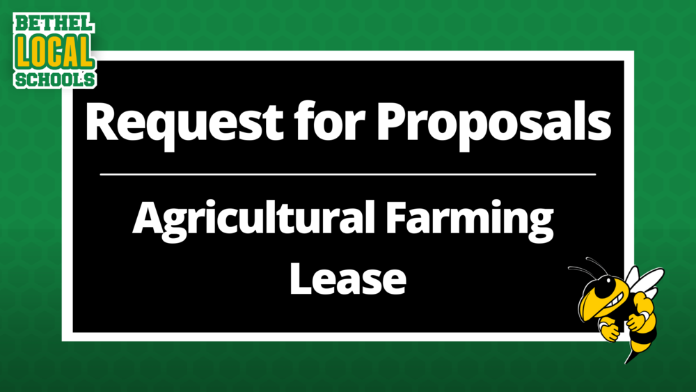 Request for Proposals Agricultural Farming Lease