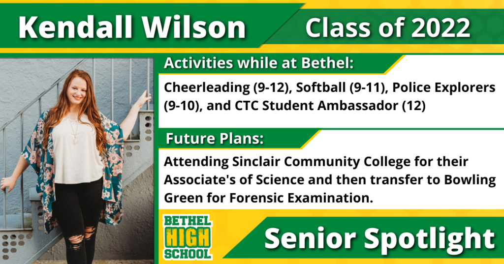 Senior Spotlight - Kendall Wilson