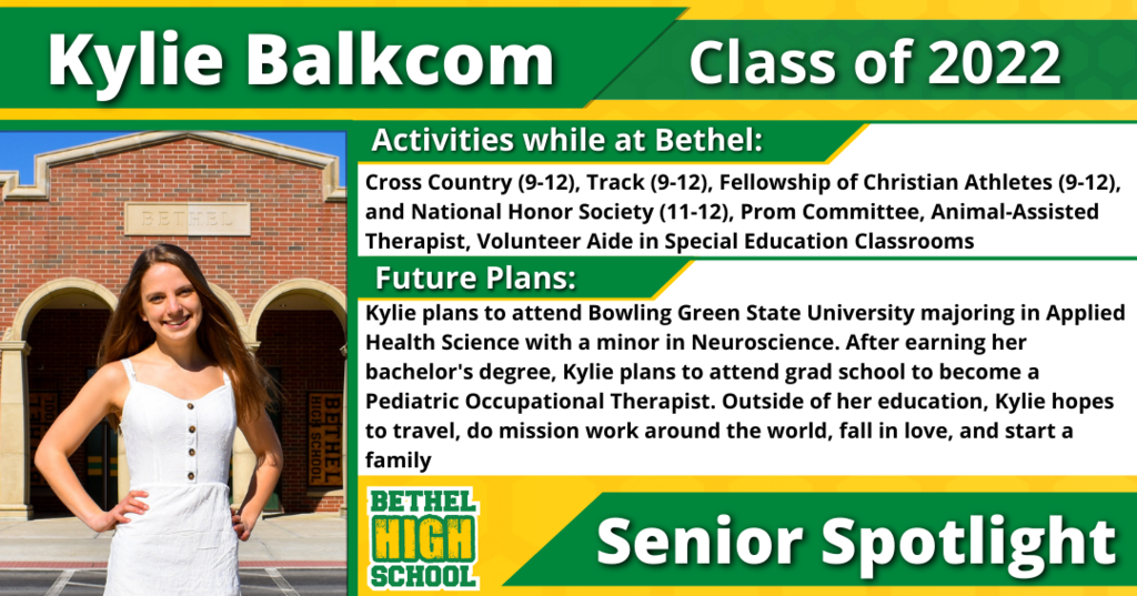 Senior Spotlight - Kylie Balkcom