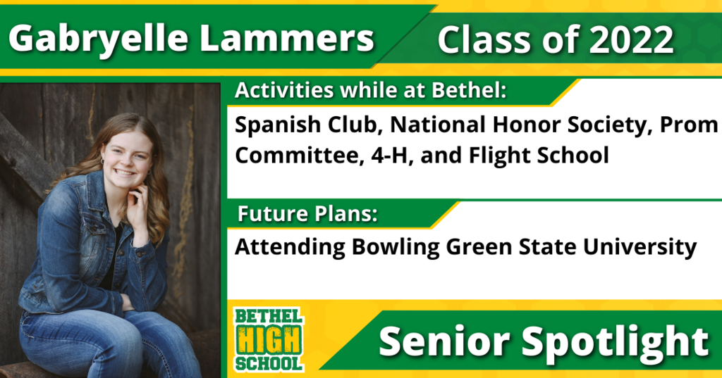 Senior Spotlight - Gabryelle Lammers