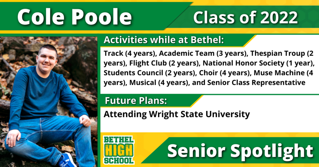 Senior Spotlight - Cole Poole