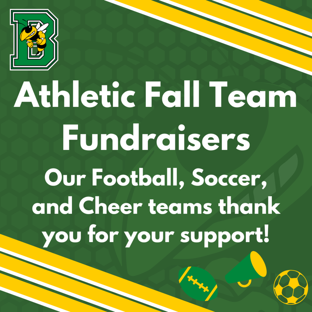 Fall Athletic Fundraisers