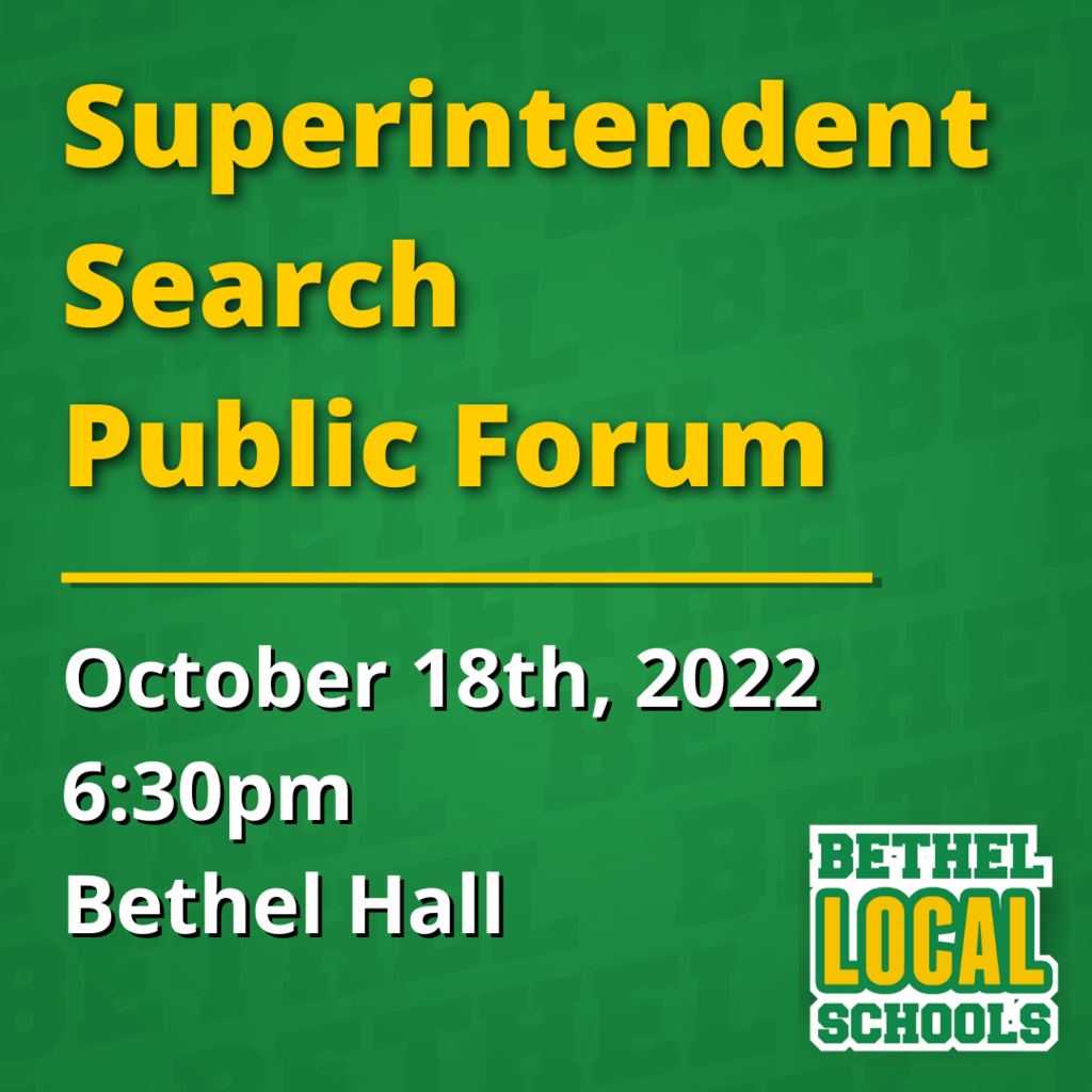 Superintendent Search Public Forum