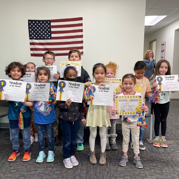 k-1 students of the month 