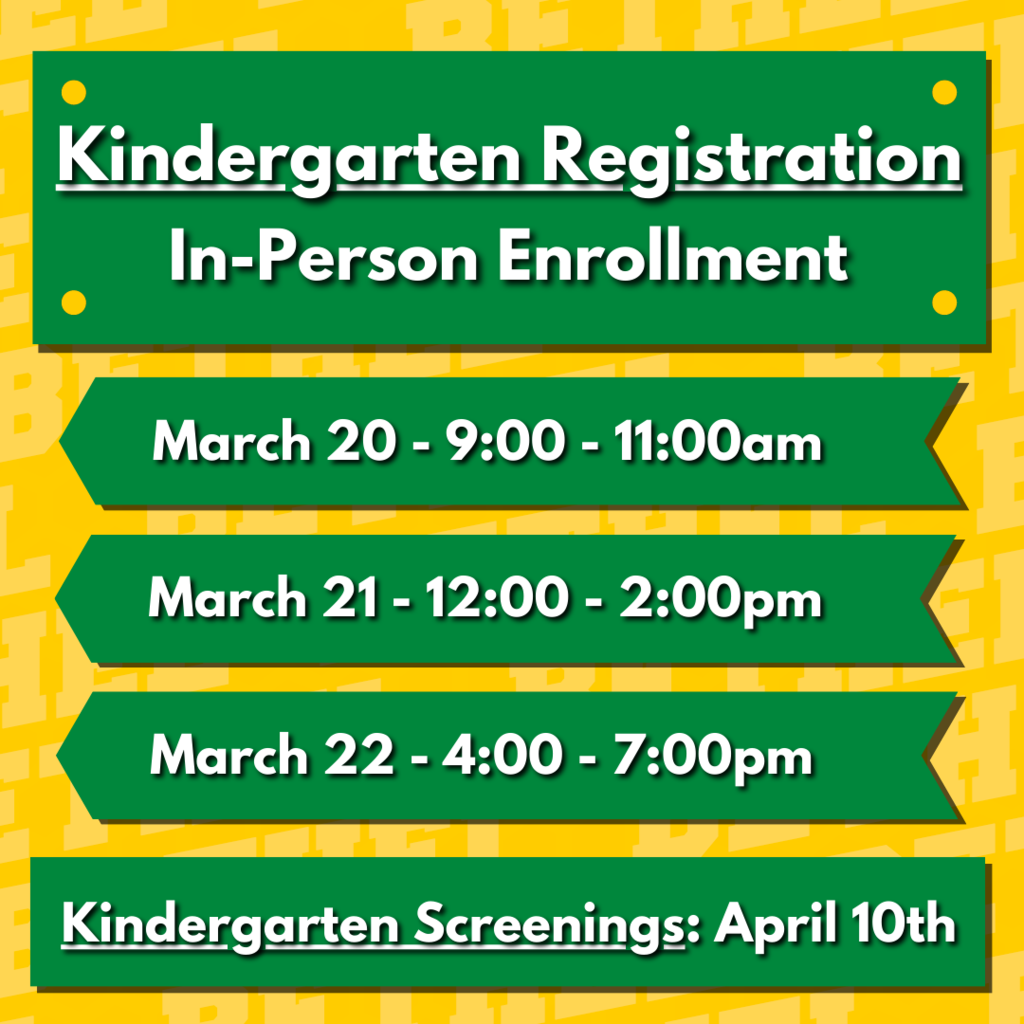 Kindergarten Registration - In-Person Enrollment