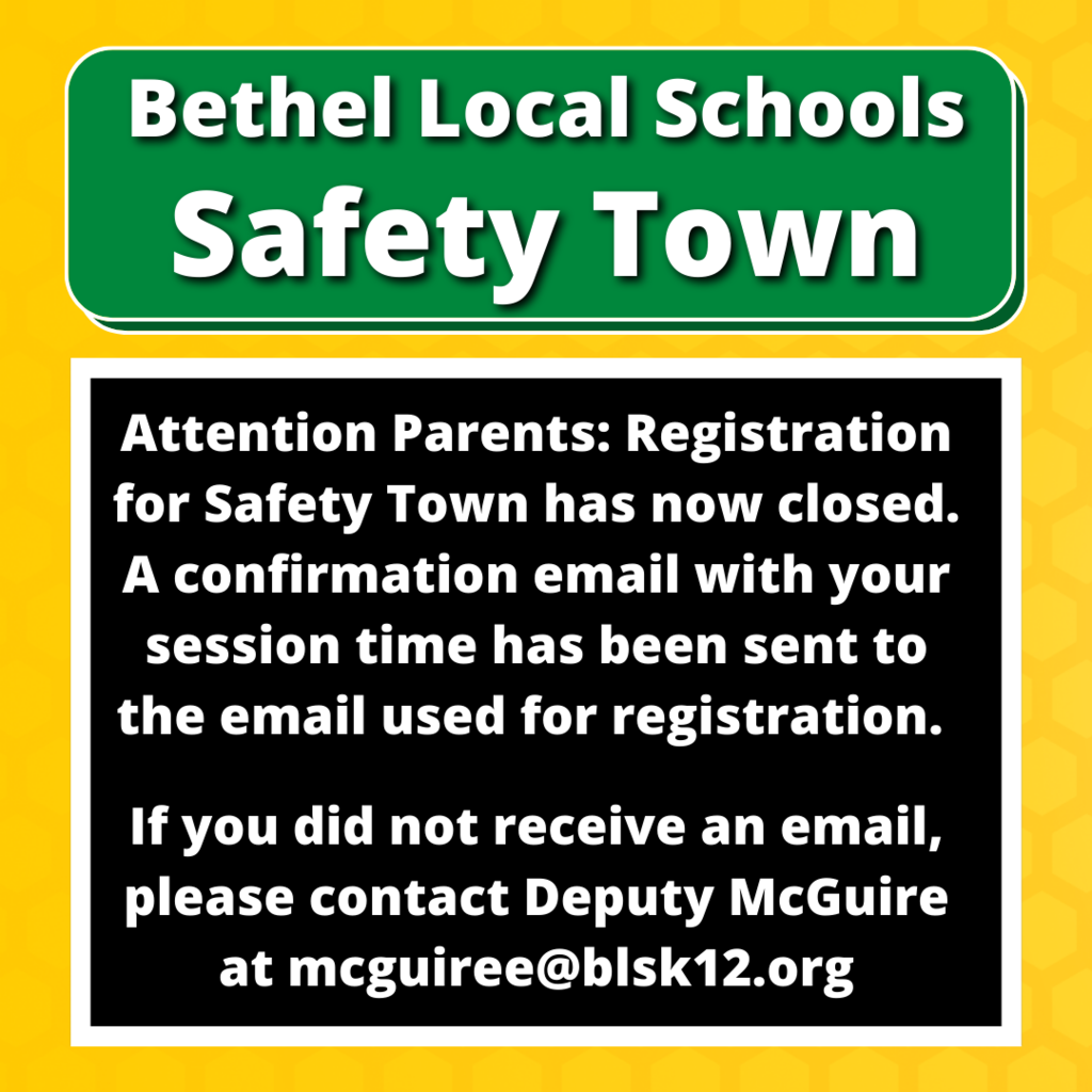 Safety Town Registration